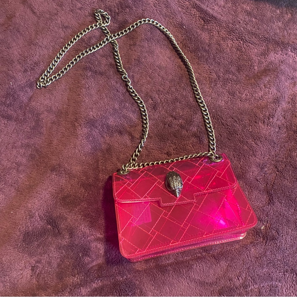 Kurt Geiger Pink Quilted Shoulder Bag with Chain Strap - Picture 5 of 5